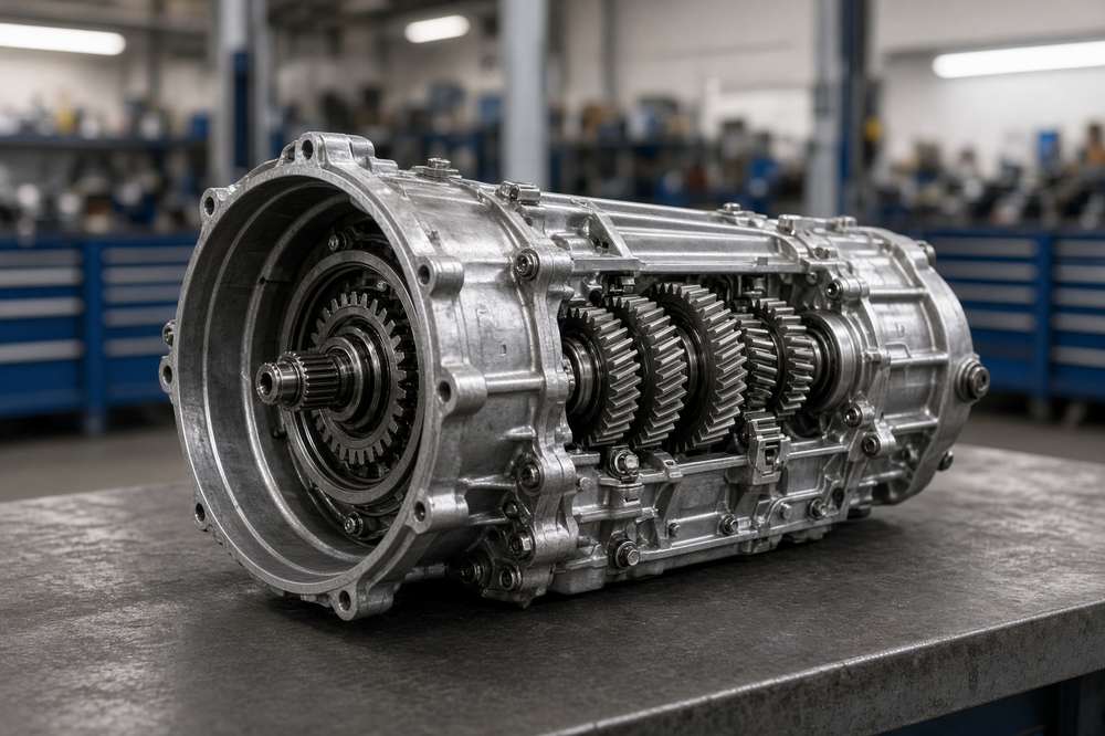 Transmission prepared for rebuild